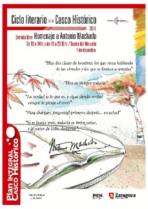 Cartel del Homenaje a Antonio Machado. 