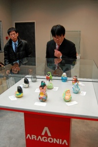 Visita a la muestra de arte japonés. / Foto: Actualidad Media.