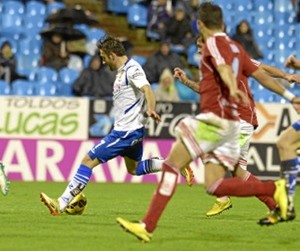 El Real Zaragoza suma tres puntos en el partido. 