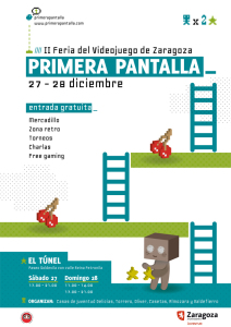 Cartel de la Feria del Videojuego 'Primera pantalla'.