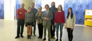 Algunos de los jóvenes artistas seleccionados para exponer su obra en 2015