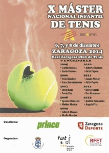 Los días 6, 7 y 8 de diciembre, Zaragoza acoge a las futuras promesas del tenis español