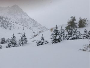 La nieve ya cubre la estación de Aramon Formigal-Panticosa en Huesca.