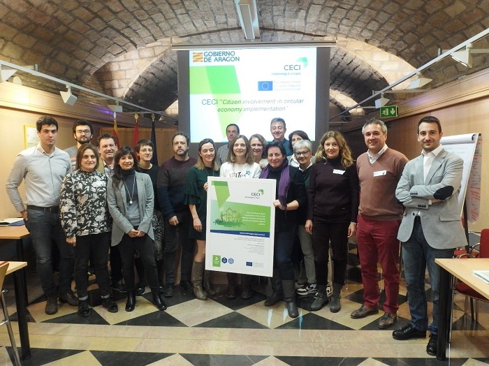 Presentación del proyecto del Gobierno de Aragón sobre la implicación ciudadana en la economía circular.