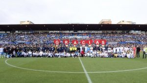 Aspanoa celebró en La Romareda un partido contra el cáncer infantil.