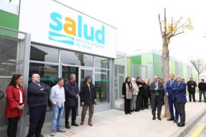 Fachada del nuevo centro de salud de Binéfar.