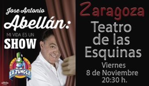 Cartel del espectáculo 'Mi vida es un show' de José Antonio Abellán.