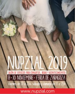 Cartel del Salón Nupzial de Zaragoza 2019.