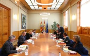 Consejo extraordinario de Gobierno para presentar el Proyecto de Ley de Presupuestos de Aragón para 2020.