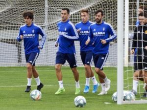 Entrenamiento del Real Zaragoza.