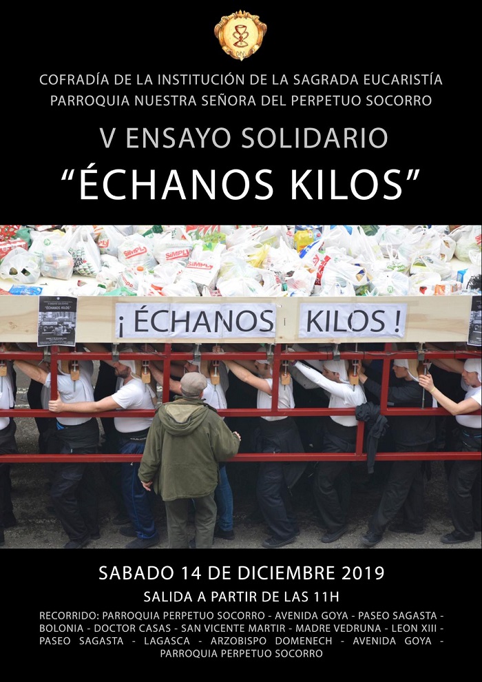 La Cofradía de la Institución de la Sagrada Eucaristía de Zaragoza celebra su V Ensayo Solidario.