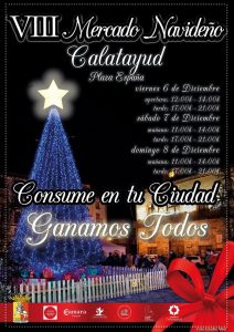 El VIII Mercado Navideño de Calatayud abre sus puertas.