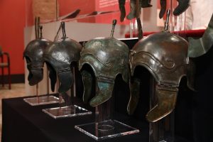 Los cascos celtíberos recuperados ya se encuentran en el Museo de Zaragoza.