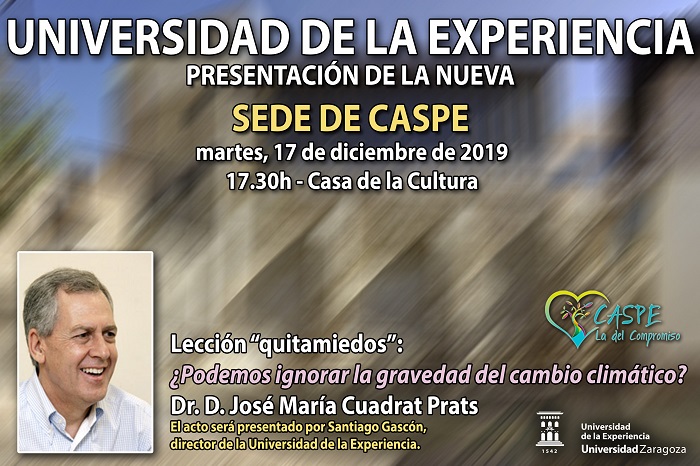 La Universidad de la Experiencia abre nueva sede en Caspe.