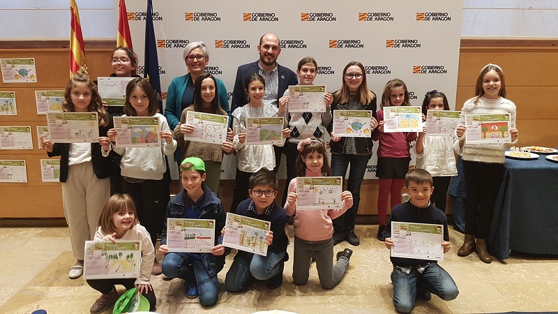 Aragón ha entregado los premios del concurso sobre prevención de incendios.