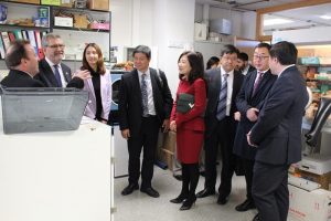 Delegación de la Nanjing Tech University durante su visita a la Universidad de Zaragoza.