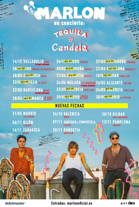 Marlon ofrecerá dos conciertos en Zaragoza en 2020.