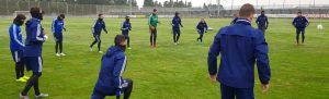 Entrenamiento del Real Zaragoza el último día de 2019.