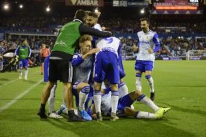 Partido del Real Zaragoza contra el Girona.