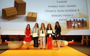 Premio mundial para un diseño de envases de cuatro alumnas de Unizar