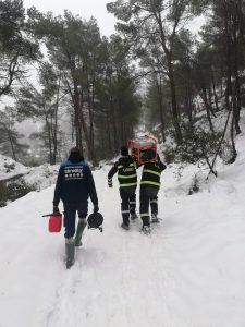 Más de 1.100 personas trabajan en Aragón para hacer frente a las consecuencias de Gloria