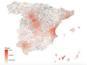 Extienden la predicción del mapa de riesgo epidémico del coronavirus a cuatro días vista