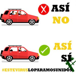 ¿Cuántos pasajeros pueden ir un coche durante el estado de alarma?