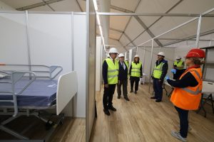 El hospital de campaña en la Feria de Muestras estará listo el 7 de abril