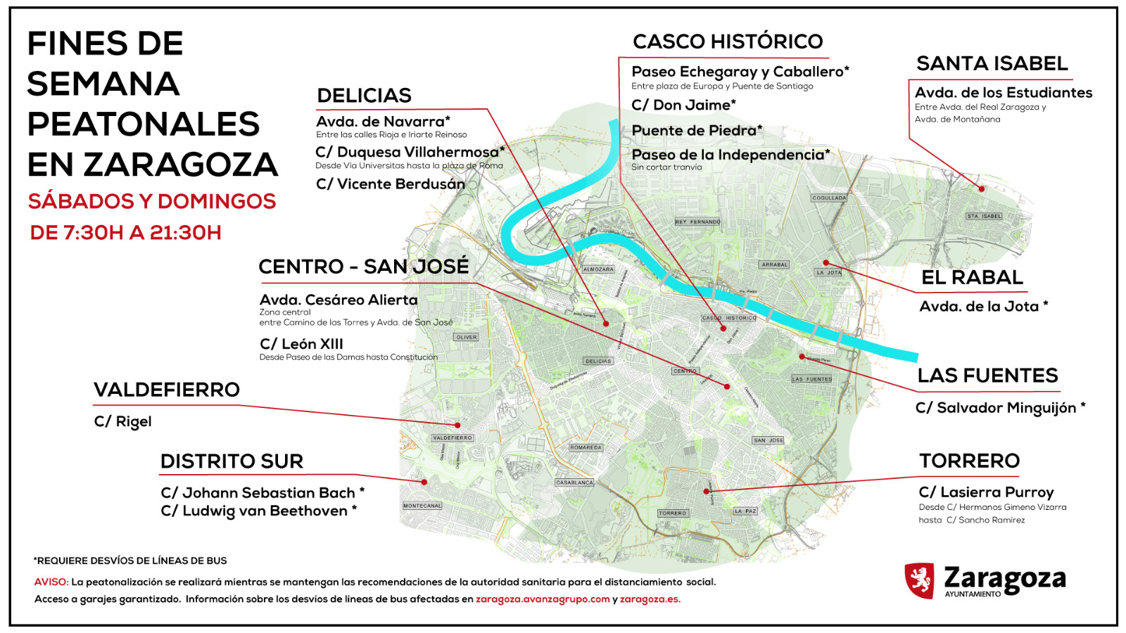 La velocidad volverá a reducirse en las calles de Zaragoza el fin de semana