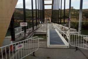 Modifican los horarios de acceso al puente de Sástago por las obras