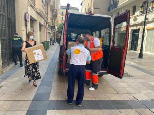 Aragón recibe 82.500 mascarillas para Cruz Roja, Cáritas y CERMI