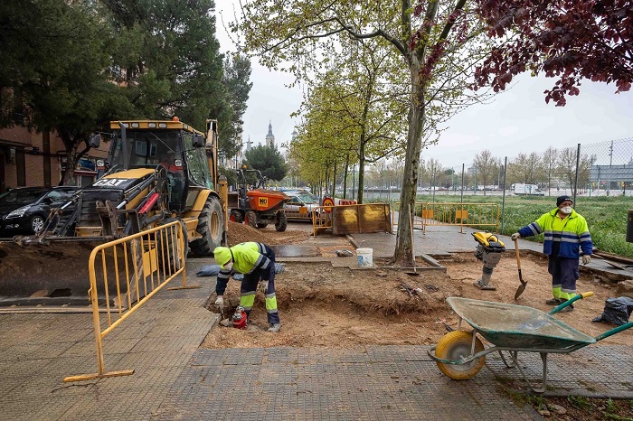 Inicio de la segunda fase de renovación de aceras de calle Manuel Lasala