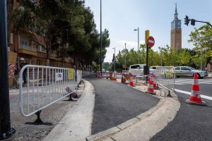 Mejoran la accesibilidad de la plaza emperador Carlos V de Zaragoza