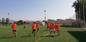 Entrenamiento en el Campus Huesca.