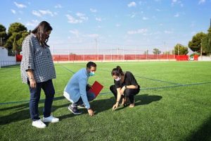 Finaliza la renovación del campo de fútbol de Garrapinillos