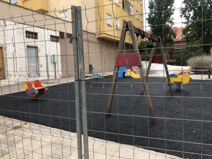 Comienzan las obras de remodelación de los parques de Tarazona