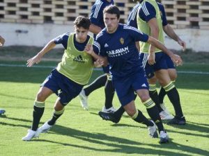 Partido amistoso entre El Real Zaragoza y el Gimnástic de Tarragona