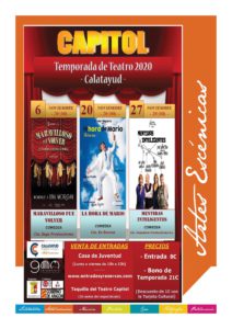 El teatro regresa al cine Capitol de Calatayud con tres comedias