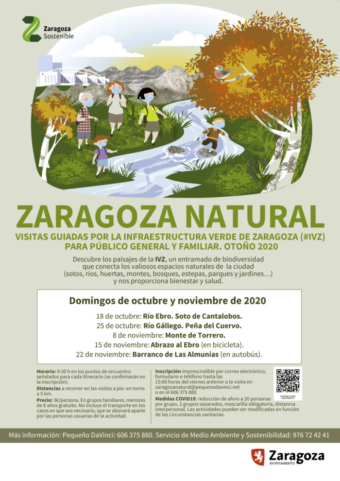 Visitas guiadas para descubrir los espacios naturales de Zaragoza