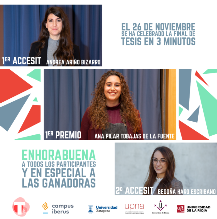 Ana Pilar Tobajas, ganadora del concurso “Tesis en 3 Minutos”