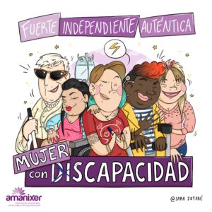 Una ilustración promueve la inclusión de mujeres con discapacidad