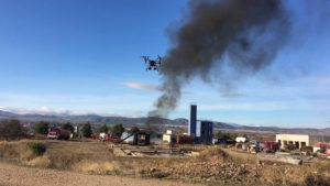 Bomberos de Zaragoza se forman en el uso de drones en incendios