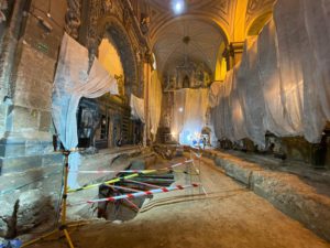 Hallan restos de una mezquita en la colegiata de Santa María en Calatayud