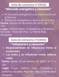 2022-01-21 Aulas de Consumo - Cartel